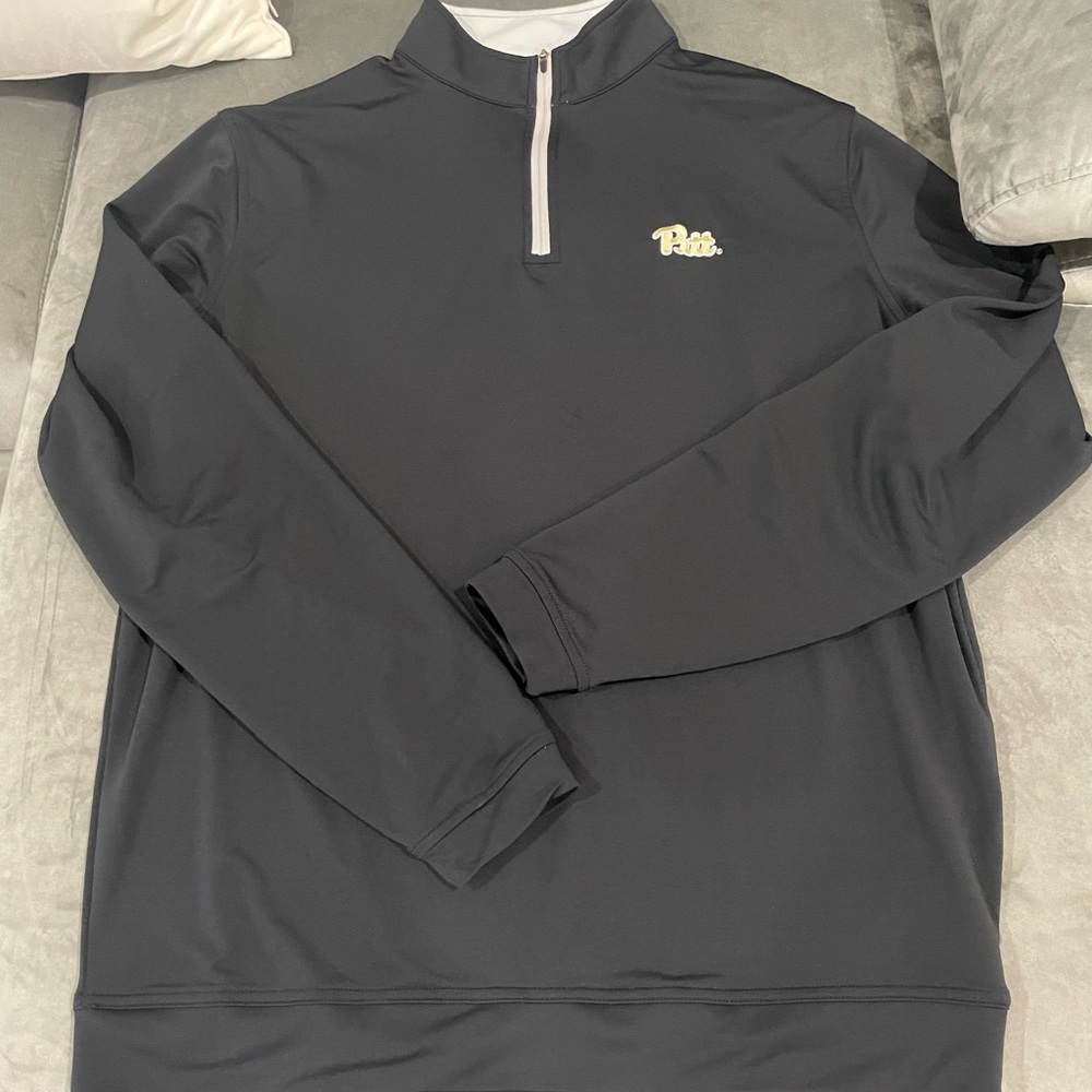 SOLD!!! Peter Millar Pittsburgh Perth Performance Quarter-Zip Black L